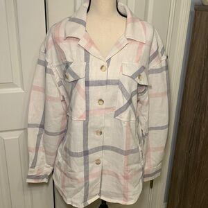 Ashley by 26 International Plaid Shirt Jacket